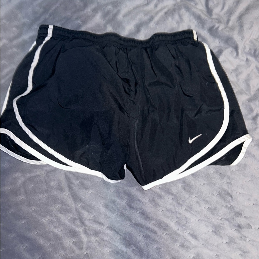 Black and white sport shorts